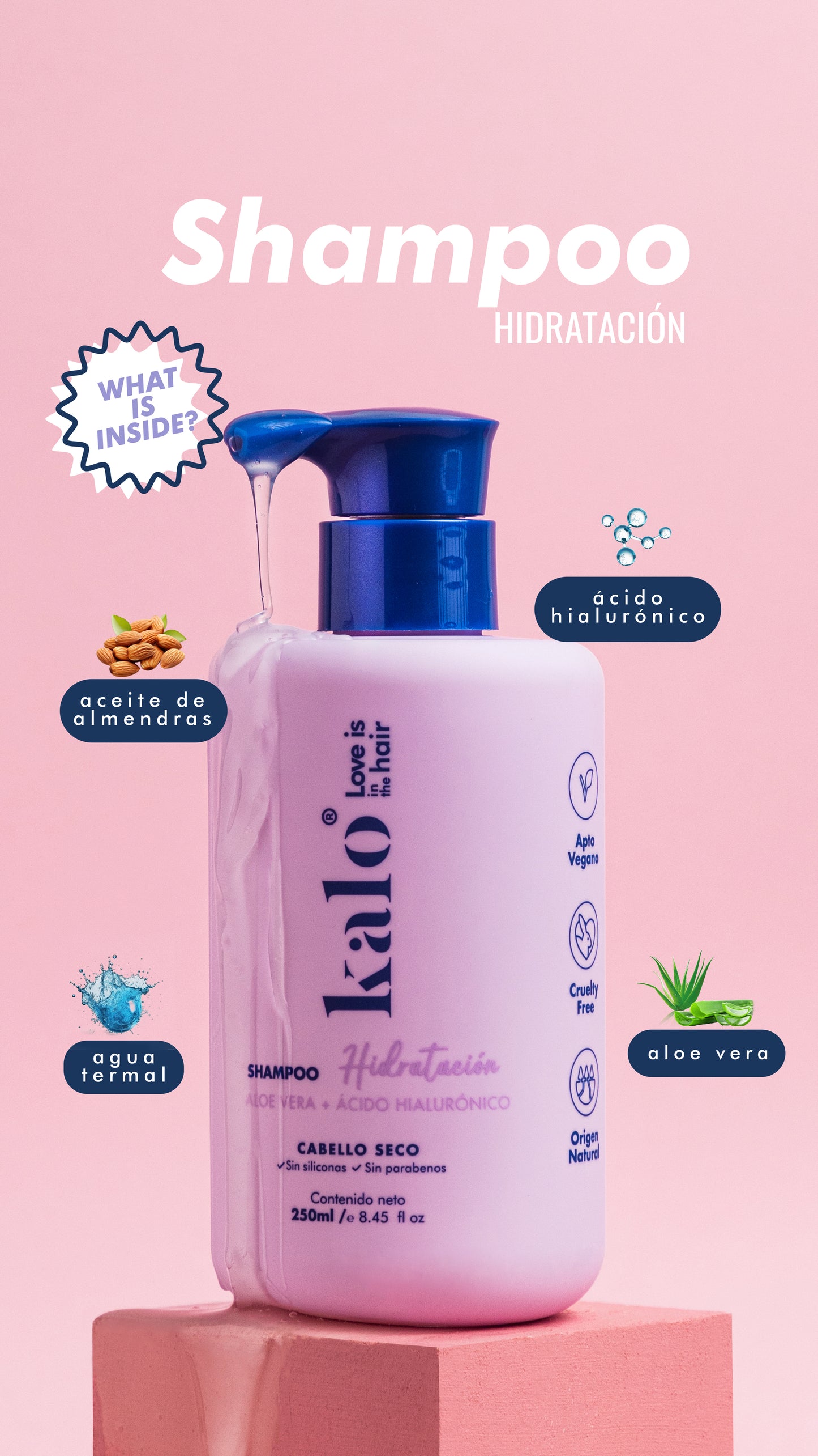 Shampoo Hidratación - Aloe Vera & Ácido Hialurónico