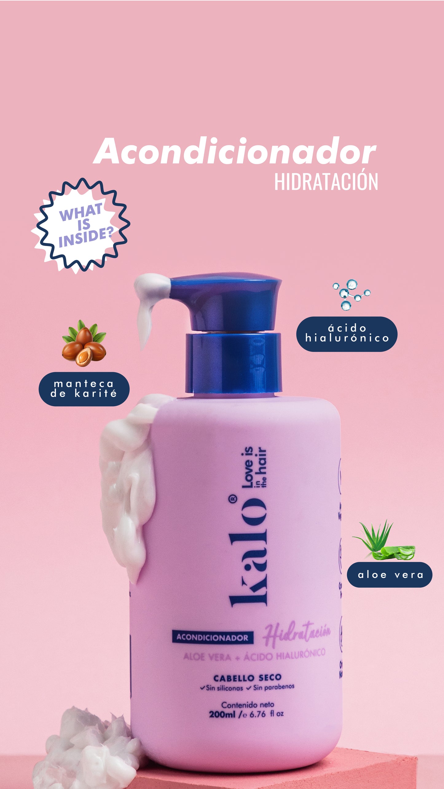 Acondicionador Hidratación - Aloe Vera & Ácido Hialurónico