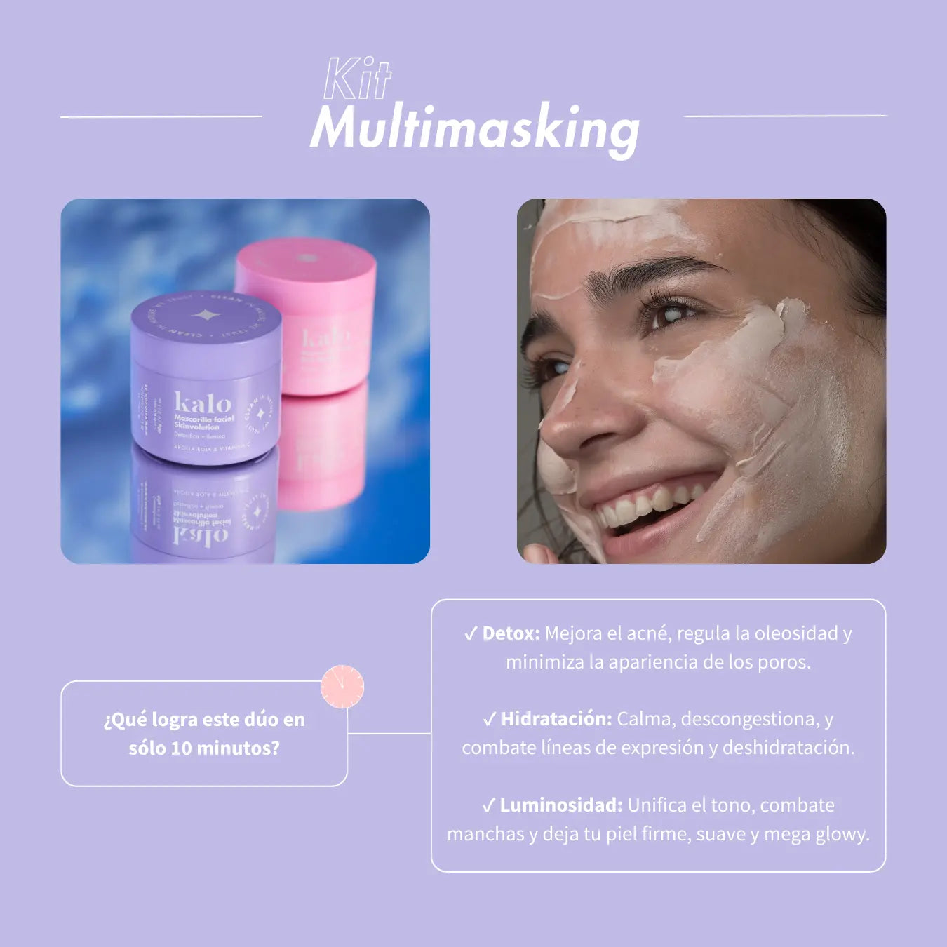 Multimasking - Kit de Mascarillas Detox + Hidratación